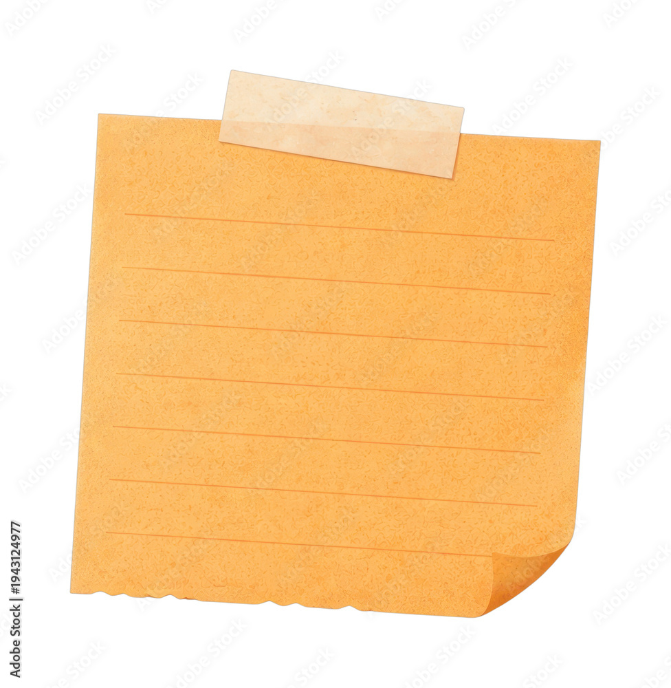 Fototapeta premium PNG Blank sticky note with tape