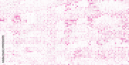 Magenta Plus Sign Halftone Pattern Abstract Background, Vibrant Magenta Plus Symbol Halftone Texture Background