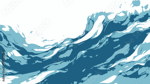 Vector serene water rippling gently across the surface, embodying tranquility and peace.