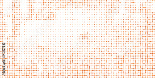 Orange Plus Sign Halftone Pattern Soft Fade Background, Subtle Orange Plus Symbol Halftone Texture Background