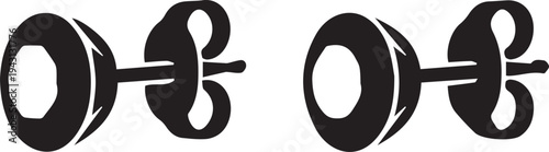 Minimalist Pair of Small Simple Gemstone Stud Earrings Silhouettes