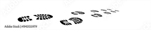 footprint shoe sole tracking path on transparent background, shoe footprint path vector illustration,Eps10