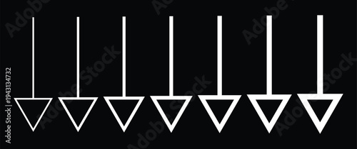grunge arrow vector. grunge arrow brush.grunge arrow paint, Doodle crayon pencil direction element on blackboard background. Vector illustration,