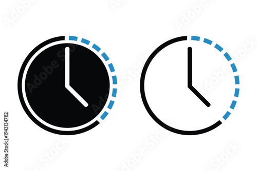 Retention Time, Duration Icon. Vector Illustration