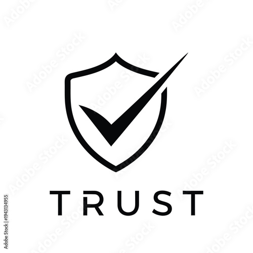 Trust Shield with Check Mark Symbol.