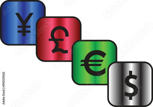 Global Currency Symbols Financial Concept