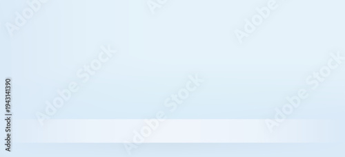 White grey gradient studio room background. Space for selling products on the website. Template mock up for display of product. Vector illustration.