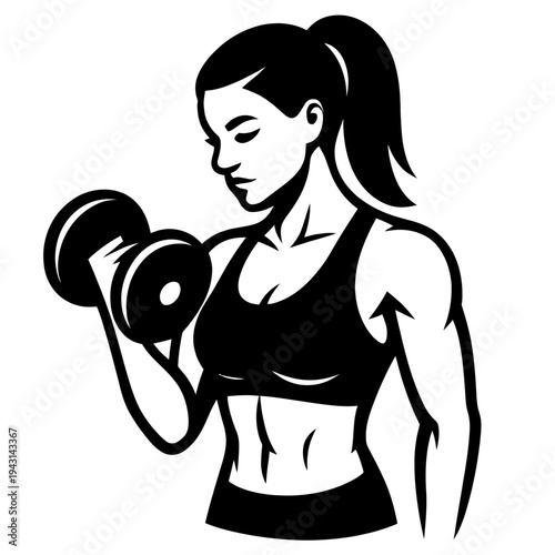 A minimalist illustration of a person's face in white against a black background