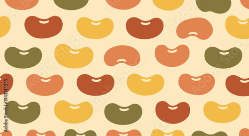 Colorful Dumplings Pattern Illustration Design.