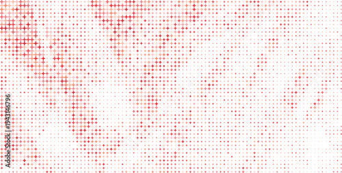 Red Pink Plus Sign Halftone Pattern Diagonal Streak Background, Red Pink Plus Symbol Halftone Abstract Texture