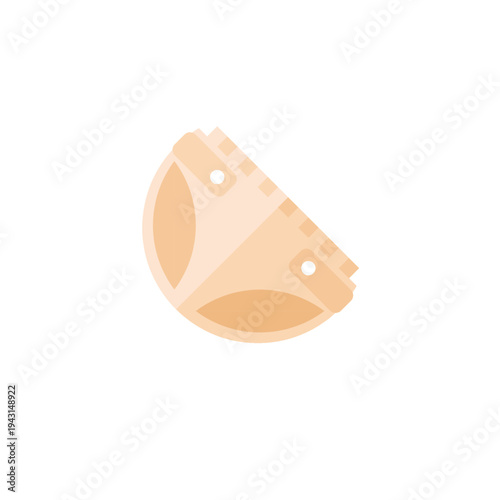 Baby diaper icon for infant hygiene and childcare product concept.