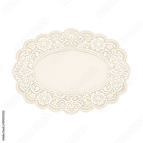 PNG Elegant vintage lace frame illustration.