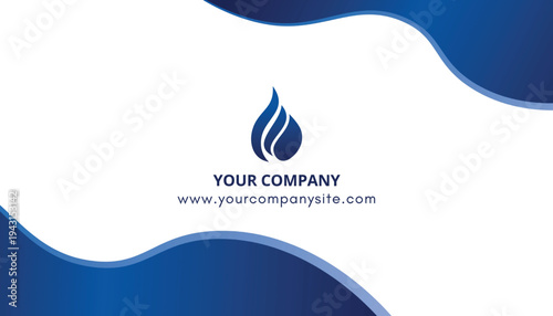 Corporate Business Card Template with Professional Executive Design