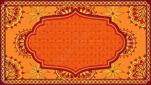 Intricate decorative frame with ornate floral and scroll patterns
