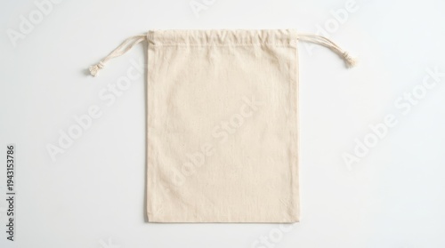 Empty canvas drawstring bag mockup for product design