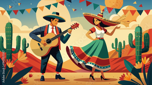 Colorful plastic toy cowboys and horses on a wooden stand