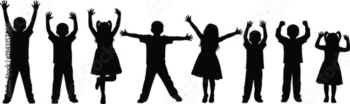 Black silhouettes set of industrial professional workers wearing safety helmets and gear while operating chainsaws in various positions isolated on white background for work