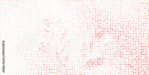 Fading Red Plus Sign Pattern Abstract White Background, Soft Red Plus Symbol Halftone Texture Background