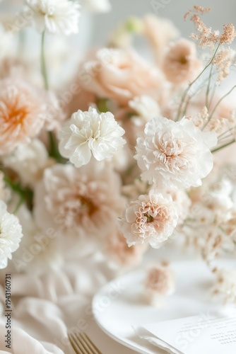 Soft petals drift in gentle, warm tones
