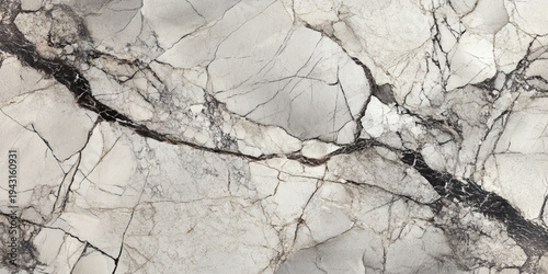 White marble texture with natural pattern for background or design art work. Marble granite white background wall surface black pattern graphic.
