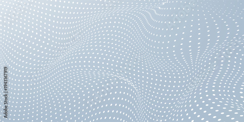 Dots bacground wave lparticle on white, gray color vector. Modern graphic design. Flowing halftone, gradient curve shape for data futuristic, texture