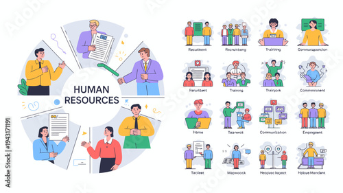 humanresources icon set