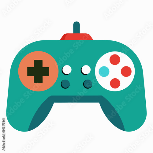 Modern Game Controller Icon – Sleek Gaming Console Graphic Design for Digital Use