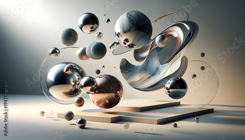 abstract 3d rendered illustration