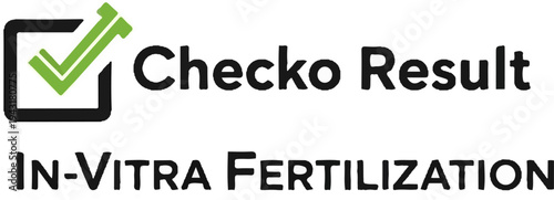 Checkmark symbol indicating a positive in-vitro fertilization result
