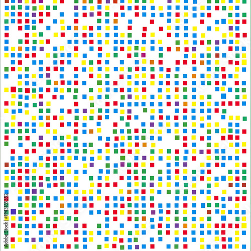 Colorful pixel art pattern creating abstract background