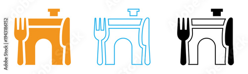 Table setting icons