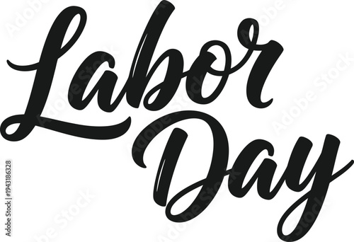 Happy labor day typography