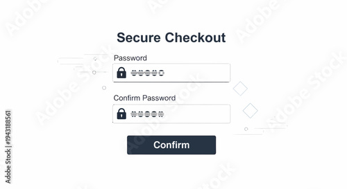 Minimalistic Secure Checkout Interface For Website Or Application Form