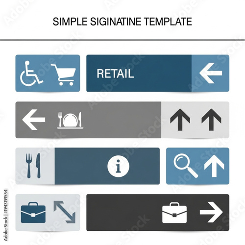 Collection of Various Icon Buttons Templates.