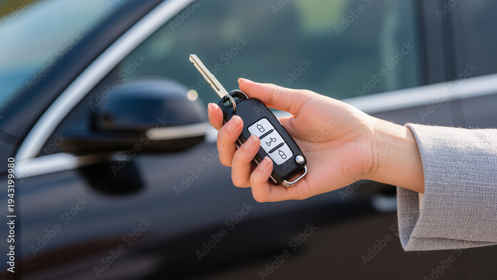 Φωτογραφία hand holding car keys