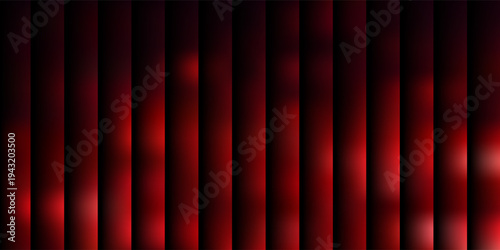 Abstract digital art featuring dynamic red wave patterns against black background. Rhythmic vertical lines create flowing movement with deep crimson gradients.