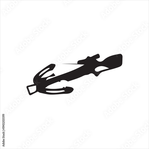  Crossbow Silhouette Vector Image