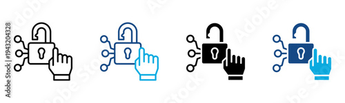 Access Icon Multiple Style Vector Illustration