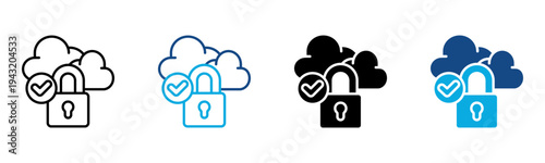 Correct Icon Multiple Style Vector Illustration