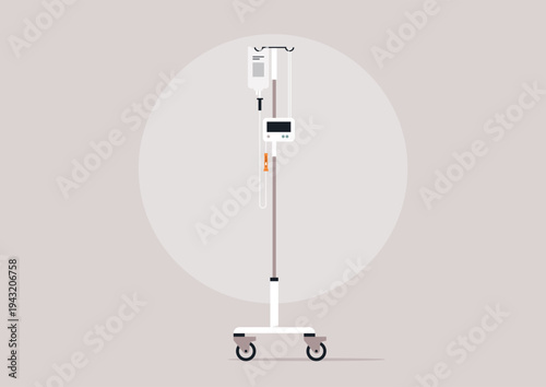 Medical dropper sits isolated in a gentle environment, highlighting its' vital role in healthcare, it symbolizes precision and efficiency in patient treatments.