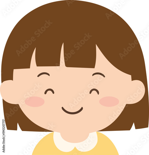 Children's Image_Children's Day Girl's Face