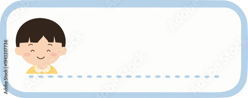 Name Tag_Kindergarten Girl Child Name Tag