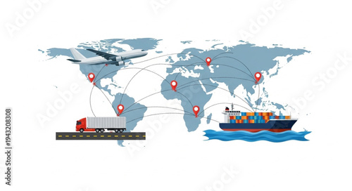 Global Shipping Logistics and Transportation.