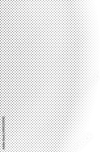 Grunge Halftone Pattern Dots Texture Abstract Black and White Background