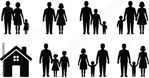 silhouettes of business people