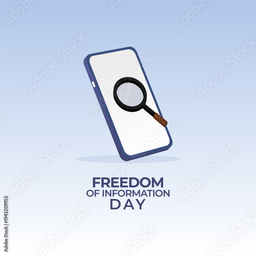 Vector graphic of Freedom of Information Day for Freedom of Information Day celebration.