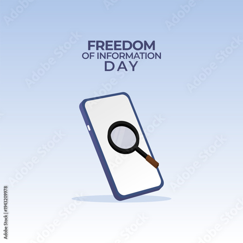 Vector graphic of Freedom of Information Day for Freedom of Information Day celebration.