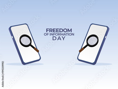 Vector graphic of Freedom of Information Day for Freedom of Information Day celebration.