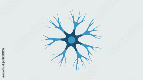 A visual representation showcases a central neuron cell body surrounded by numerous branching dendrites