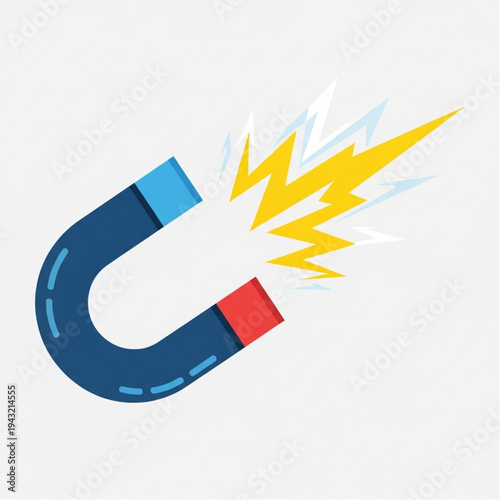 Horseshoe Magnet with Electric Energy.